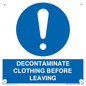 MP16429: DECONTAMINATE CLOTHING BEFORE LEAVING