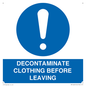 MP16429: DECONTAMINATE CLOTHING BEFORE LEAVING