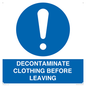 MP16429: DECONTAMINATE CLOTHING BEFORE LEAVING