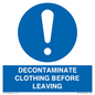MP16429: DECONTAMINATE CLOTHING BEFORE LEAVING