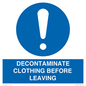 MP16429: DECONTAMINATE CLOTHING BEFORE LEAVING