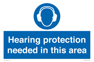 MP16779: Hearing protection needed in this area