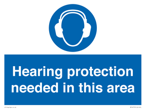 MP16779: Hearing protection needed in this area
