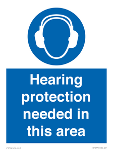MP16779: Hearing protection needed in this area
