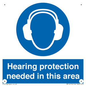 MP16779: Hearing protection needed in this area