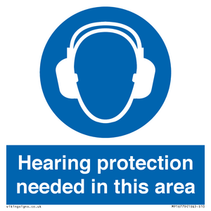 MP16779: Hearing protection needed in this area