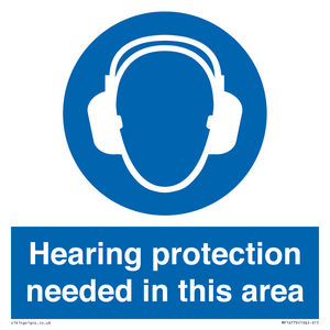 MP16779: Hearing protection needed in this area