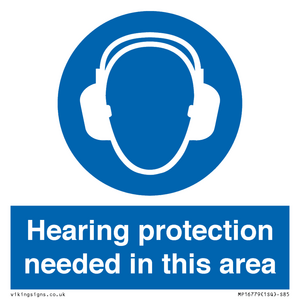 MP16779: Hearing protection needed in this area