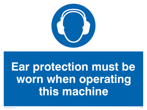 MP262: Ear protection this machine