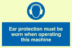 MP262: Ear protection this machine