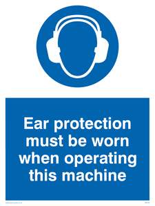 MP262: Ear protection this machine