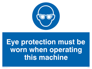 MP280: Eye protection this machine