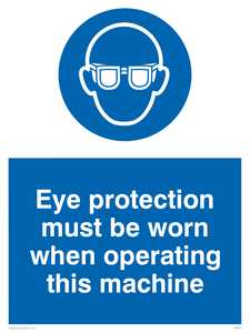 MP280: Eye protection this machine