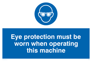 MP280: Eye protection this machine