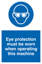 MP280: Eye protection this machine