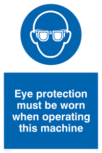 MP280: Eye protection this machine
