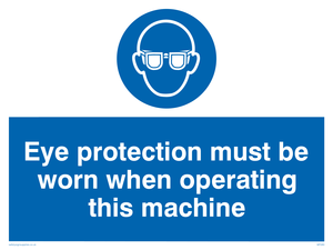 MP280: Eye protection this machine