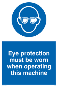 MP280: Eye protection this machine