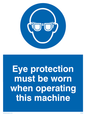 MP280: Eye protection this machine