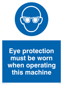 MP280: Eye protection this machine