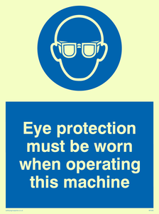 MP280: Eye protection this machine