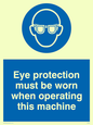 MP280: Eye protection this machine
