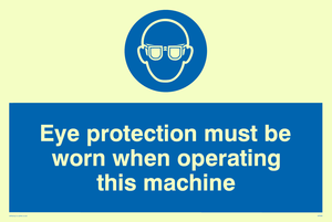 MP280: Eye protection this machine