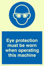 MP280: Eye protection this machine