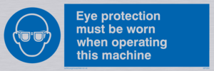 MP280: Eye protection this machine
