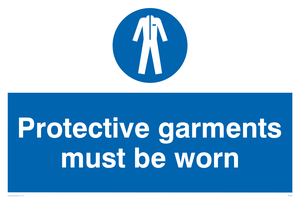 MP284: protective garments must be worn