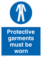 MP284: protective garments must be worn