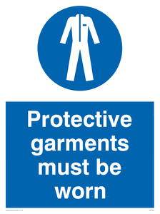 MP284: protective garments must be worn