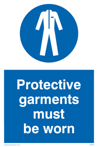 MP284: protective garments must be worn