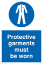 MP284: protective garments must be worn