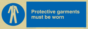 MP284: protective garments must be worn