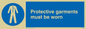 MP284: protective garments must be worn