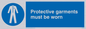 MP284: protective garments must be worn