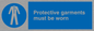 MP284: protective garments must be worn
