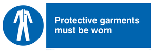 MP284: protective garments must be worn