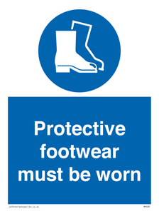 MP285: protective footwear must be worn