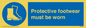 MP285: protective footwear must be worn