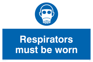 MP287: respirators must be worn