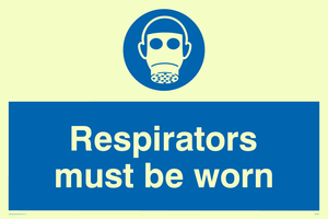 MP287: respirators must be worn