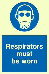 MP287: respirators must be worn