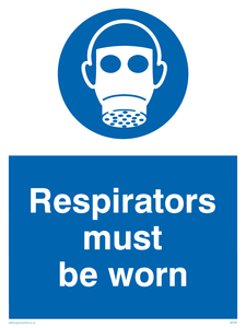 MP287: respirators must be worn