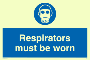 MP287: respirators must be worn