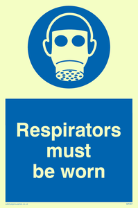 MP287: respirators must be worn