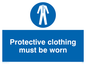 MP292: protective clothing must be worn