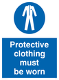 MP292: protective clothing must be worn