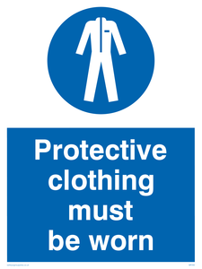 MP292: protective clothing must be worn